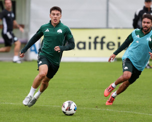 «Έβρεξε» γκολ στην απογευματινή προπόνηση του Παναθηναϊκού πριν την... καταιγίδα