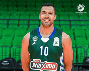 Ο Σλούκας με τη νέα φανέλα του Παναθηναϊκού ετοιμάζεται για το «Παύλος Γιαννακόπουλος»