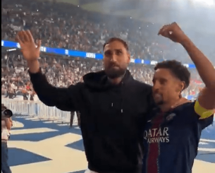 Ο Ντοναρούμα αποθεώθηκε από τους φίλους της Παρί αποχαιρετώντας το «Παρκ ντε Πρενς» (video)