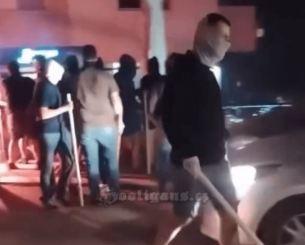 Οπαδοί του Ερυθρού αστέρα επιτέθηκαν σε φίλους της Παρτίζαν μετά το φιλικό της με τον ΠΑΟΚ (video)