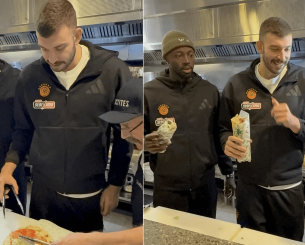 Ρογκαβόπουλος και Γκραντ έγιναν... ψήστες και ετοίμασαν το πιο Παναθηναϊκό σουβλάκι (video)