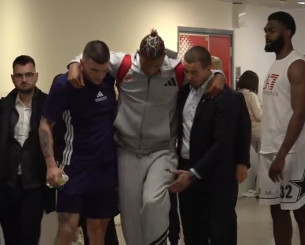 Νέο σοκ στον Ερυθρό Αστέρα - Ο Ριβέρο αποχώρησε από το γήπεδο κουτσαίνοντας (video)