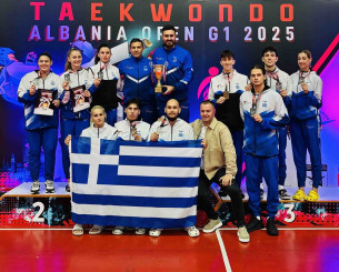 Εννέα μετάλλια για το ελληνικό ταεκβοντό στην Αλβανία, σε ρυθμούς Παγκοσμίου η Εθνική Εννέα μετάλλια για το ελληνικό ταεκβοντό στην Αλβανία, σε ρυθμούς Παγκοσμίου η Εθνική