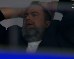 Η αντίδραση του Βαγγέλη Μαρινάκη στην κεφαλιά του Ελ Κααμπί (video)