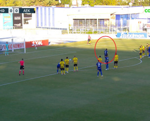 Δεν ξανάγινε: Ο Τεττέη κοιτούσε το... πλάγιο άουτ πριν την εκτέλεση του πέναλτι (video)