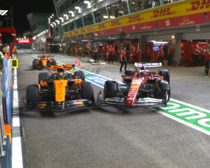 Νόρις και Λεκλέρ συγκρούστηκαν στην έξοδο από τα pit (video)