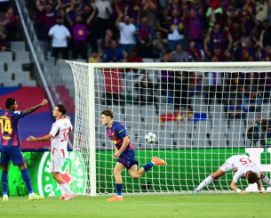 Ο Φερμίν έκανε το 1-0 για την Μπαρτσελόνα κόντρα στον Ολυμπιακό (video)