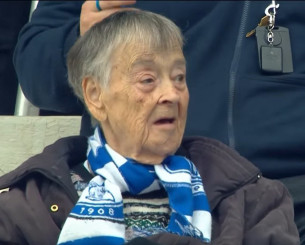 Η πιο πιστή οπαδός του Ηρακλή στις κερκίδες του Καυταντζόγλειου (video)