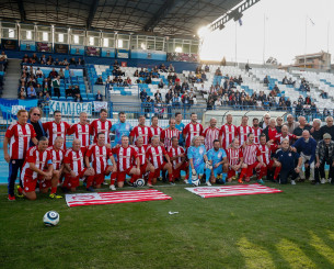 Συγκίνηση στο φιλικό βετεράνων Καλλιθέα - Ολυμπιακός στη μνήμη του Νίκου Σαλευρή (photos)