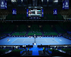 Πως το Telekom Center μετατράπηκε από γήπεδο μπασκετ σε κορτ τένις (video)