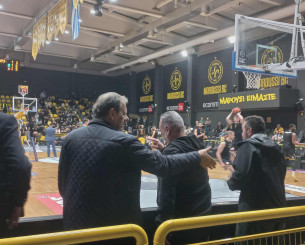 Στο Μαρούσι ο Μάκης Αγγελόπουλος για το παιχνίδι της ΑΕΚ