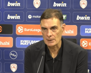 Μπαρτζώκας: «Κυριαρχήσαμε στο τέταρτο δεκάλεπτο, ο Έβανς είναι αυτό που χρειάζεται ο Ολυμπιακός»