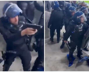Χάος στο Πόρτο - Μπενφίκα: Η στιγμή που η αστυνομία χρησιμοποιεί λαστιχένιες σφαίρες σε οπαδούς (vids) Χάος στο Πόρτο - Μπενφίκα: Η στιγμή που η αστυνομία χρησιμοποιεί λαστιχένιες σφαίρες σε οπαδούς (vids)