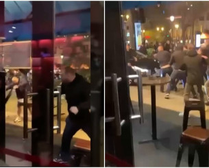 Σκαμπό στον «αέρα», βρισιές και άγριες συμπλοκές οπαδών της Παρί και της Άστον Βίλα (vids) Σκαμπό στον «αέρα», βρισιές και άγριες συμπλοκές οπαδών της Παρί και της Άστον Βίλα (vids)