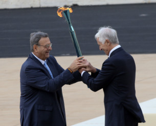 Η Ολυμπιακή Φλόγα ξεκίνησε από το Παναθηναϊκό Στάδιο το ταξίδι της για την Ιταλία