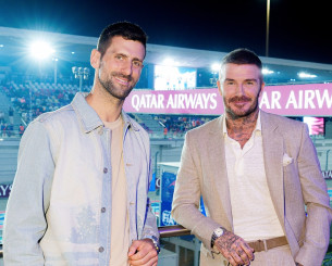 Συνάντηση Μπέκαμ και Τζόκοβιτς στο Grand Prix του Κατάρ (photos)