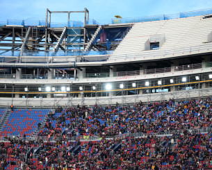 Οι εργασίες συνεχίζονται - Το τμήμα του «Καμπ Νου» που είναι ακόμα γιαπί