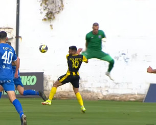 Αποβλήθηκε ο Γκαραβέλης της Νίκης Βόλου έπειτα από δολοφονικό μαρκάρισμα στον Πολέτο (video)