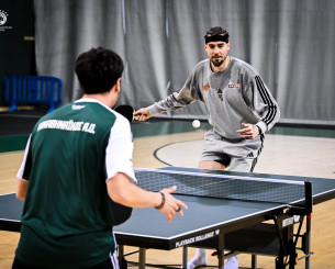 Χουάντσο, Σορτς και Ρογκαβόπουλος το... γύρισαν στο πινγκ πονγκ (photos)