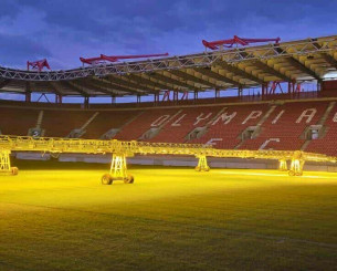 Η καινοτομία του Ολυμπιακού για να διασφαλίσει τη βέλτιστη φροντίδα του χλοοτάπητα στο Καραϊσκάκης