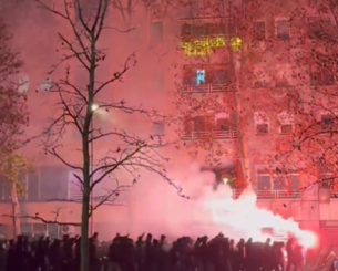 «Παρέλαση» των... φανατικών του Ερυθρού Αστέρα πριν μπουν στο γήπεδο της Παρτίζαν (video)