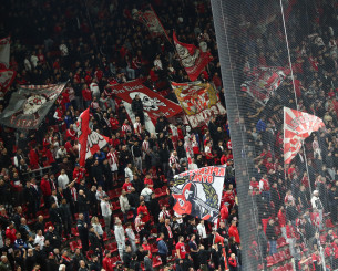 Πάνω από 400 φίλαθλοι του Ολυμπιακού έφτασαν στο Ηράκλειο με πλοίο