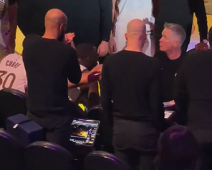 «Αρπάχτηκαν» στον πάγκο των Γουόριορς Γκριν - Κερ (video)