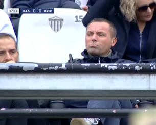 Ο Λανουά στις κερκίδες παρακολουθεί το Καλαμάτα - Athens Kallithea (video)