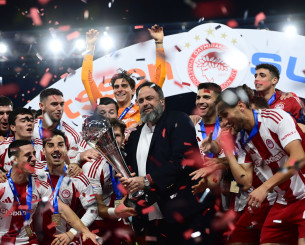 Μαρινάκης μετά την κατάκτηση του Super Cup: «Χρυσό τρεμπλ των 100 χρόνων θρυλικής ιστορίας»