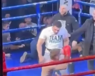 Σκηνές χάους: Ξυλοκόπησαν τον kickboxer Γιάννη Τσουκαλά μέσα στο ρίνγκ μετά τη νίκη στη Σερβία! (videos)