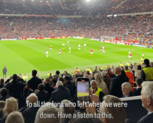 Ο Ζίρκζι πίκαρε τους φίλους της Γιουνάιτεντ που δε πίστεψαν την ανατροπή και έφυγαν νωρίτερα από το γήπεδο (video)