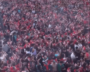 Ντελίριο στους δρόμους του Μπιλμπάο για την αναμέτρηση με τη Γιουνάιτεντ (video)