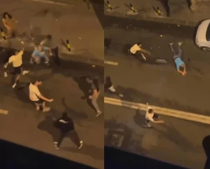 Ετσι άρχισε ο βίαιος καυγάς με τους παίκτες της Παρτίζαν έξω από κλαμπ: «Προσέβαλαν τα κορίτσια» (video) Ετσι άρχισε ο βίαιος καυγάς με τους παίκτες της Παρτίζαν έξω από κλαμπ: «Προσέβαλαν τα κορίτσια» (video)