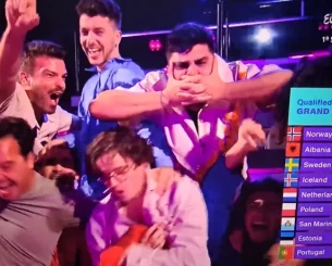 Η Πορτογαλία προκρίθηκε στον τελικό της Eurovision και πανηγύρισε αλά Γιόκερες (video) Η Πορτογαλία προκρίθηκε στον τελικό της Eurovision και πανηγύρισε αλά Γιόκερες (video)