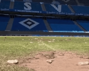 Απίστευτες εικόνες: Το Αμβούργο επέστρεψε στη Bundesliga και οι οπαδοί κατέστρεψαν το γήπεδο (video)