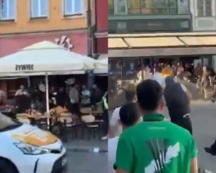 Αγρια επεισόδια μεταξύ οπαδών Μπέτις και Τσέλσι πριν τον τελικό (video) Αγρια επεισόδια μεταξύ οπαδών Μπέτις και Τσέλσι πριν τον τελικό (video)