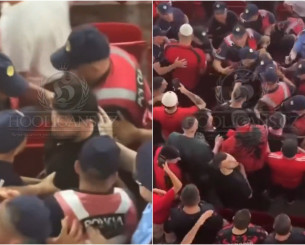 Αλβανοί οπαδοί συνελήφθησαν για προκλητικά σύμβολα κατά της Σερβίας στις εξέδρες (video) Αλβανοί οπαδοί συνελήφθησαν για προκλητικά σύμβολα κατά της Σερβίας στις εξέδρες (video)