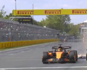 Τρακάρισμα Νόρις με Πιάστρι τρεις γύρους πριν το τέλος (video)