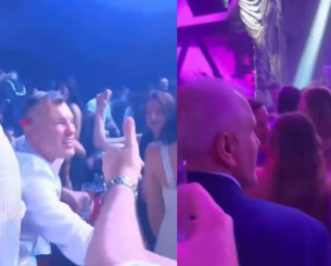 Σάρας και Ομπράντοβιτς το «έκαψαν» στα μπουζούκια (video)