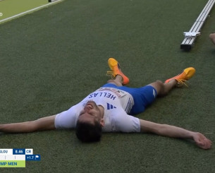 Η στιγμή που ο Τεντόγλου καταλαβαίνει ότι ακυρώθηκε σε επίδοση πανελληνίου ρεκόρ (video)