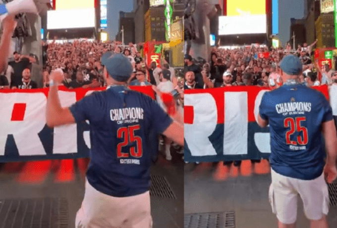 Οπαδοί της Παρί Σεν Ζερμέν έκαναν... απόβαση στην Times Square (video)