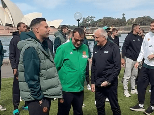 Συναντήθηκαν... 16 Euroleague: Το τετ α τετ Σλούκα, Αταμάν, Ομπράντοβιτς στο Σίδνεϊ με πολλά χαμόγελα (video)