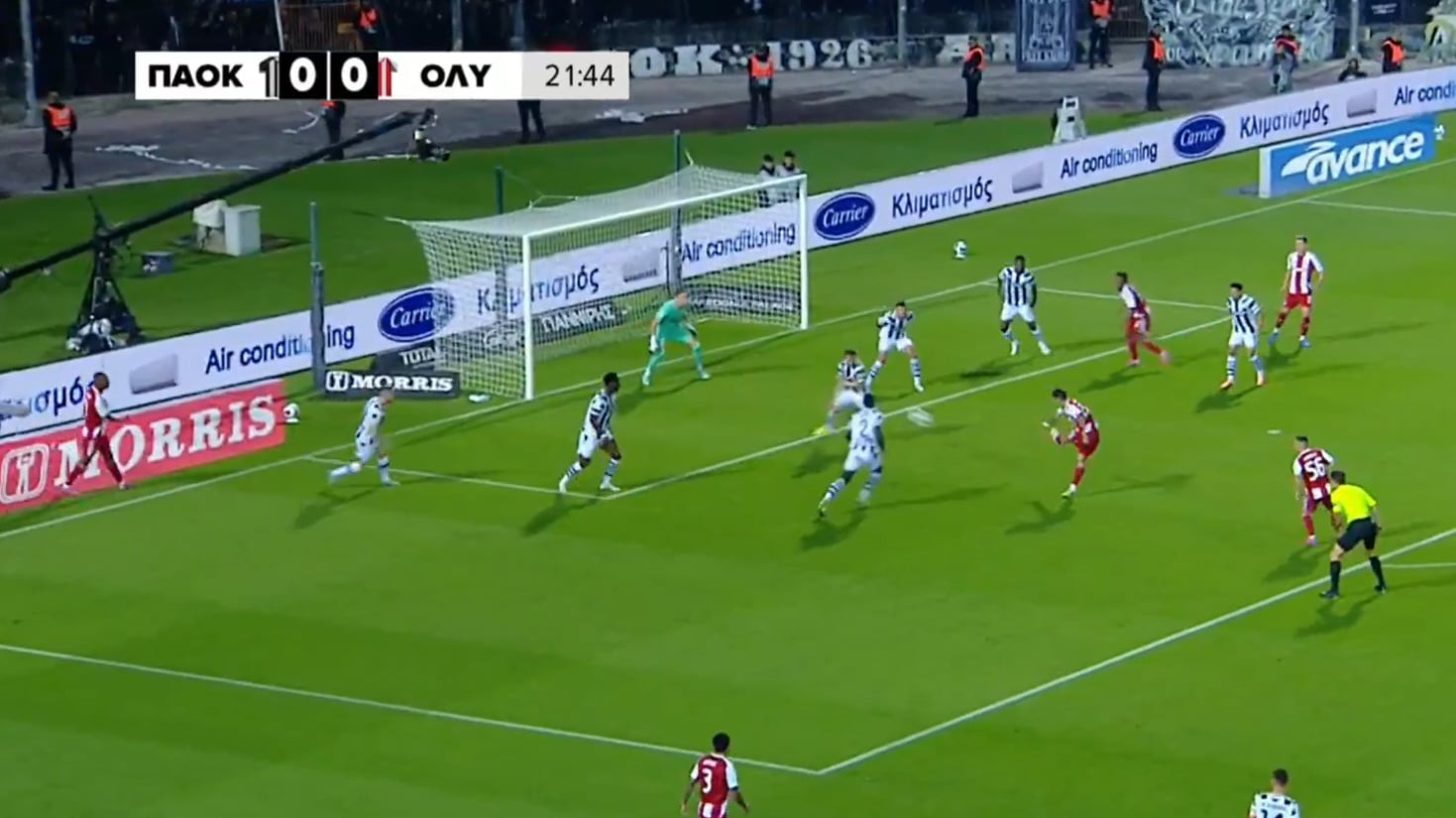 Το γκολ του Τσικίνιο που άνοιξε το σκορ στην Τούμπα (video)