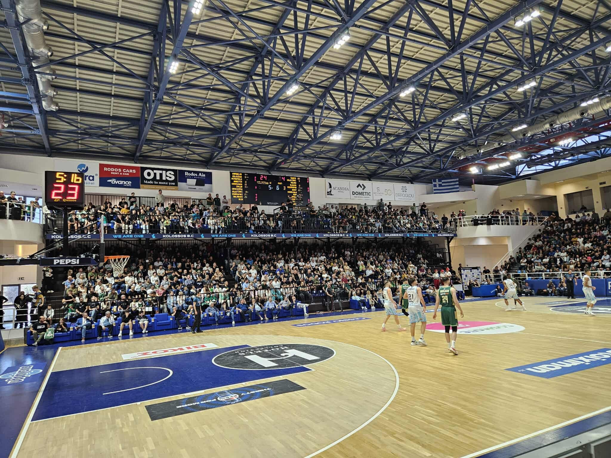 Υπέροχη ατμόσφαιρα στη Ρόδο: Δεν πέφτει καρφίτσα για το Κολοσσός - Παναθηναϊκός (video)