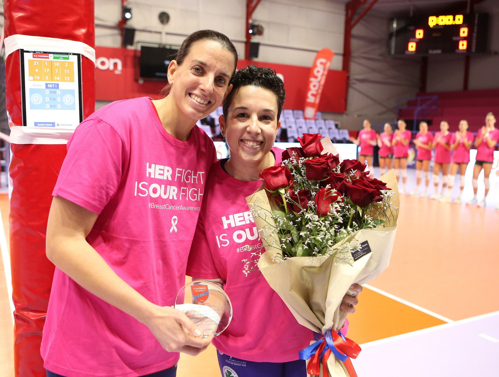 «Ο αγώνας της είναι ο αγώνας μας» - Πανιώνιος και Καρέλια τίμησαν την Πέννυ Ρόγκα (video)