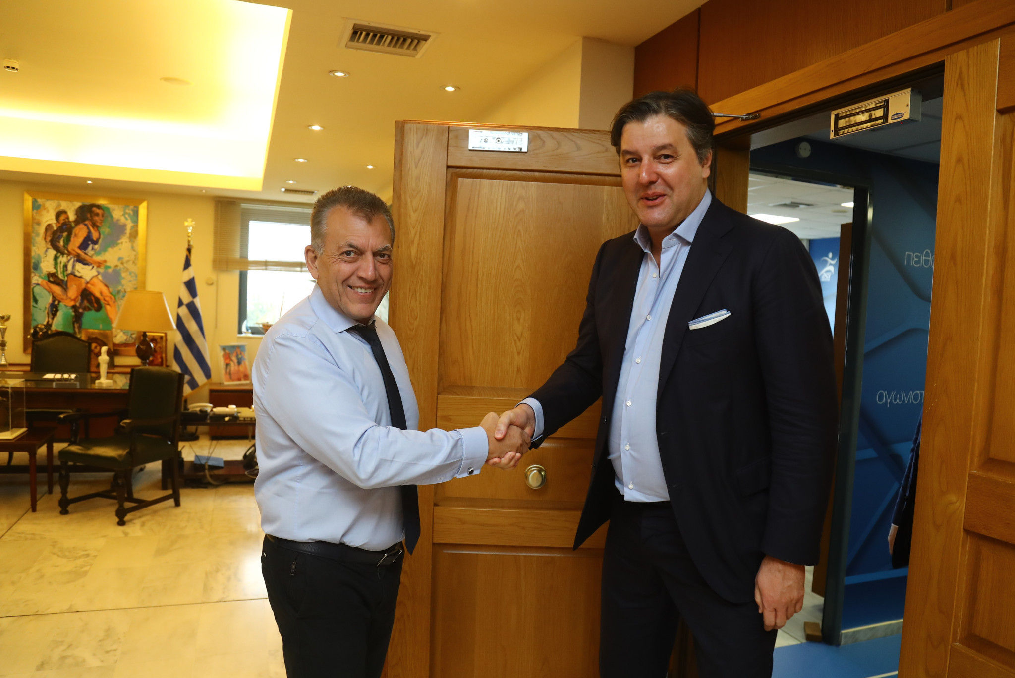 Ο Ντέγιαν Μποντιρόγκα συναντήθηκε με τον Γιάννη Βρούτση