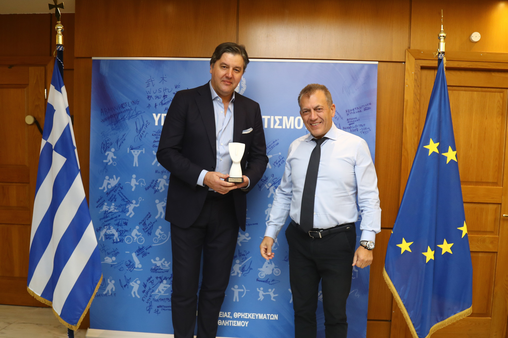 Βρούτσης για τη συνάντηση με τον Μποντιρόγκα: «Δεσμευθήκαμε για μία γιορτή του μπάσκετ»