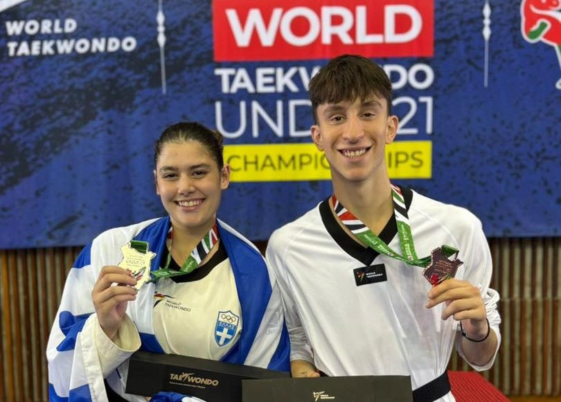Αργυρό η Κίτσιου και χάλκινο ο Δημητρόπουλος στο Παγκόσμιο Πρωτάθλημα ταεκβοντό U21!
