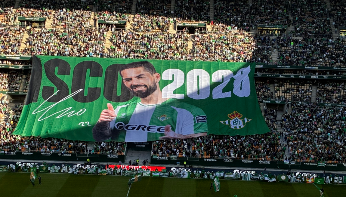 Το εντυπωσιακό πανό της Μπέτις για την ανανέωση του Ίσκο (video)