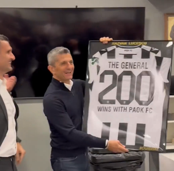 Τρομερή έκπληξη στον Λουτσέσκου στα αποδυτήρια του ΠΑΟΚ - Η αντίδραση του Ρουμάνου τεχνικού (video)